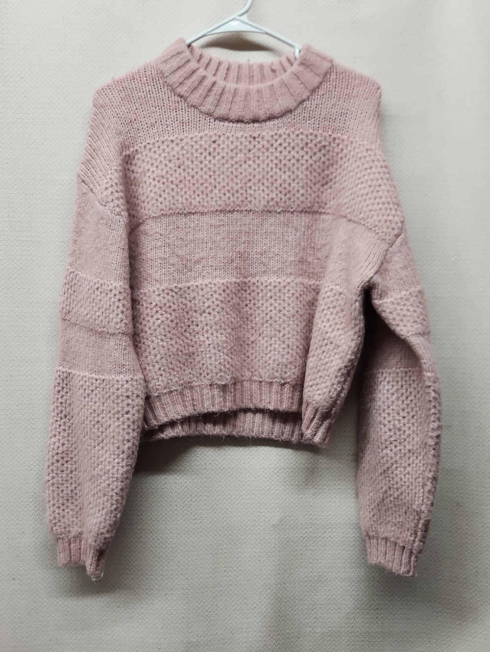 bp Dusty Pink Crewneck Knit Sweater